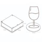 Conjunto 6 Porta Copos Com Caixa Mdf Descanso Para Copos De M