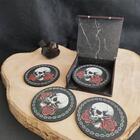 Conjunto 6 Porta Copos Com Caixa Mdf Descanso Para Copos De M