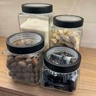 Conjunto 6 Potes De Vidro Para Mantimentos 1,7l Gastro Lyor