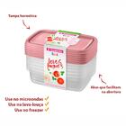 Conjunto 6 Potes Plásticos - Sanremo