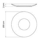 Conjunto 6 Pratos De Porcelana Sobremesa Tramontina Leonora 1