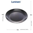 Conjunto 6 Pratos De Vidro Opalino Para Sobremesa 19cm Preto