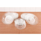 Conjunto 6 Pratos Rasos De Vidro Crystal Wheaton