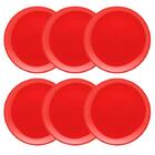 Conjunto 6 Pratos Rasos Oxford 26cm Cerâmica Unni Red Vermelho