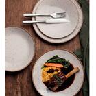 Conjunto 6 Pratos Rústicos Tramontina Rasos 28cm Porcelana Ma