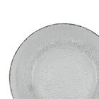 Conjunto 6 Pratos Sobremesa Vidro Transparente Forjado