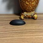 Conjunto 6 Puxadores 332 Aniela Concha Preto Fosco Para Móvei