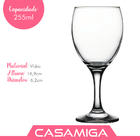 Conjunto 6 Taças De Vidro Eden 255ml Class Home