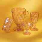 Conjunto 6 Taças P/água De Vidro Sodo-cálcico Diamond Ambar M