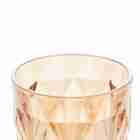 Conjunto 6 Taças P/água De Vidro Sodo-cálcico Diamond Ambar M