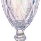 Conjunto 6 Taças Para Água De Vidro Diamante Rainbow 330ml -