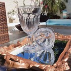 Conjunto 6 Taças Para Água De Vidro Faces 330ml