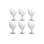 Conjunto 6 Taças Para Água Vinho Cristal De Chumbo Coração 33