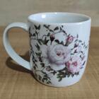 Conjunto 6 Xícaras Grande Porcelana De Chá Café Florida 360ml