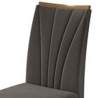 Conjunto 6 cadeiras Apogeu Amêndoa/ - Móveis Lopas