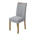 Conjunto 6 cadeiras Apogeu Amêndoa/ - Móveis Lopas