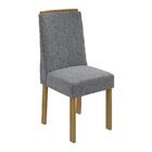 Conjunto 6 cadeiras Astrid Amêndoa/ - Móveis Lopas