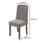 Conjunto 6 cadeiras Astrid Imbuia/ - Móveis Lopas