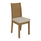 Conjunto 6 cadeiras Athenas Amêndoa/ - Móveis Lopas