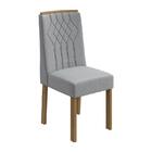 Conjunto 6 cadeiras Exclusive Amêndoa/ - Móveis Lopas