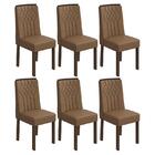 Conjunto 6 cadeiras Exclusive Imbuia/ - Móveis Lopas