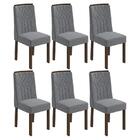 Conjunto 6 cadeiras Exclusive Imbuia/ - Móveis Lopas