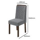 Conjunto 6 cadeiras Exclusive Imbuia/ - Móveis Lopas