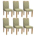 Conjunto 6 cadeiras Isabela Ipê/ - Pr Móveis