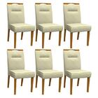 Conjunto 6 cadeiras Itália Ipê/ - Pr Móveis