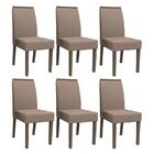 Conjunto 6 cadeiras Veneza Imbuia/ - Pr Móveis