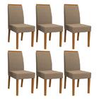 Conjunto 6 cadeiras Veneza Ipê/ - Pr Móveis
