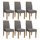 Conjunto 6 cadeiras Veneza Ipê/ - Pr Móveis