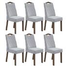 Conjunto 6 cadeiras Vênus Imbuia/ - Móveis Lopas