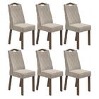 Conjunto 6 cadeiras Vênus Imbuia/ - Móveis Lopas
