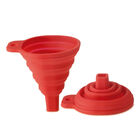 Conjunto 7 (sete)  Utensílios De Silicone Com Pinça - Vermelho