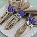 Conjunto 7 Flores De Lavanda Lilás Permanente Para Decoração