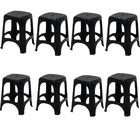 Conjunto 8 Banquetas De Plástico Polipropileno Para Bar Niter