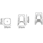 Conjunto 8 Banquetas De Plástico Polipropileno Para Bar Niter