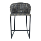 Conjunto 8 Banquetas Fibra Sintética Área Gourmet Alumíno Nud