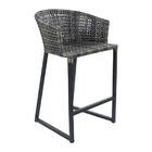 Conjunto 8 Banquetas Fibra Sintética Área Gourmet Alumíno Ver