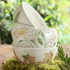 Conjunto 8 Bowl Tigela Cerâmica 550ml Lovely Garden