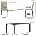 Conjunto 8 Cadeiras Cannes Corda Náutica E Mesa Retangular Ri