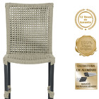 Conjunto 8 Cadeiras Cannes Corda Náutica E Mesa Retangular Ri