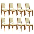 Conjunto 8 Cadeiras Carol Ipê/ - Pr Móveis