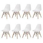 Conjunto 8 Cadeiras Charles Eames Eiffel Dsw - Branca