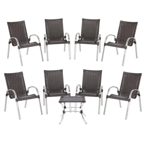 Conjunto 8 Cadeiras Colombia 1 Mesa Baixa Colombia Para Área