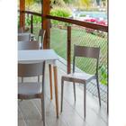 Conjunto 8 Cadeiras Diana Tramontina Camurça Em Polipropileno