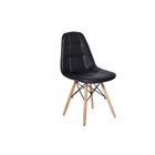 Conjunto 8 Cadeiras Dkr Charles Eames Wood Estofada Botonê Pr