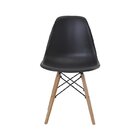 Conjunto 8 Cadeiras Eiffel Pp Base Madeira Preto