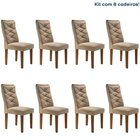Conjunto 8 Cadeiras Estofadas Germany